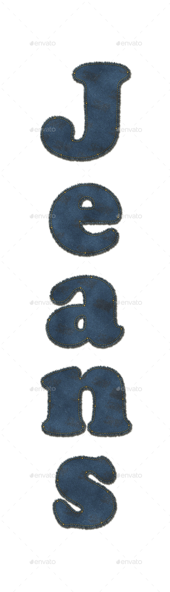 Jeans word with jeans texture isolated Stock Photo by ozaiachin PhotoDune
